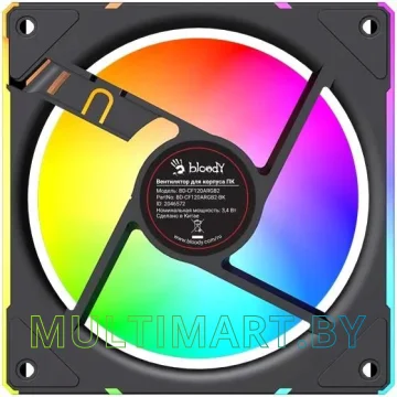 Вентилятор для корпуса A4Tech Bloody BD-CF120ARGB2 (черный) картинка 4
